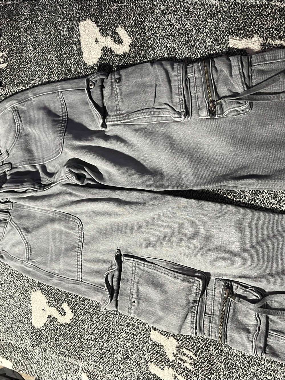 Women’s Gray Cargo Jogger Pants - Brand